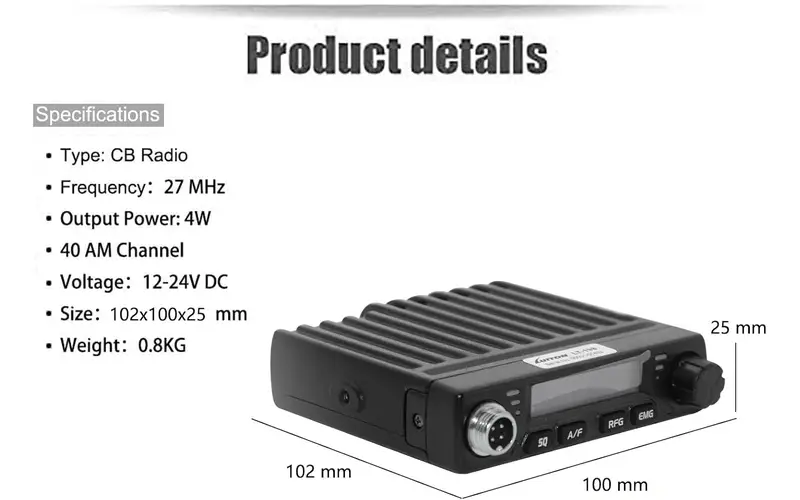 Configure AM or FM for Local CB Use