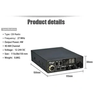 luiton lt 298 mobile cb radio for cars and trucks with instant channel 9 access 2