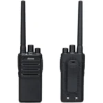 luiton two way radio set with compatible voice scrambler and acoustic tube earpieces 2