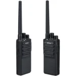 luiton two way radio set with compatible voice scrambler and acoustic tube earpieces 3